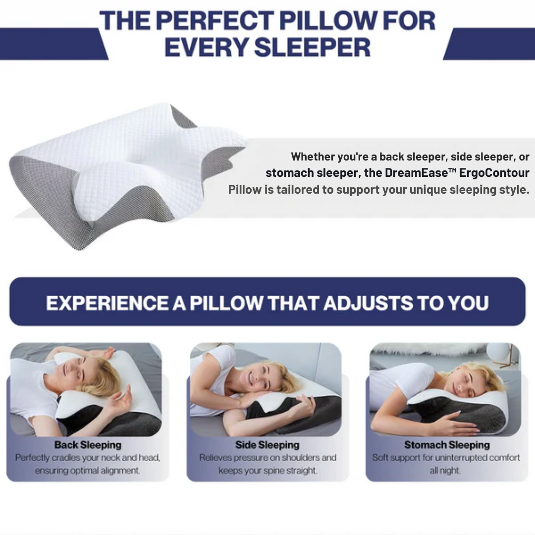 DreamEase™ | Ergonomisk kudde | 50-80% RABATT