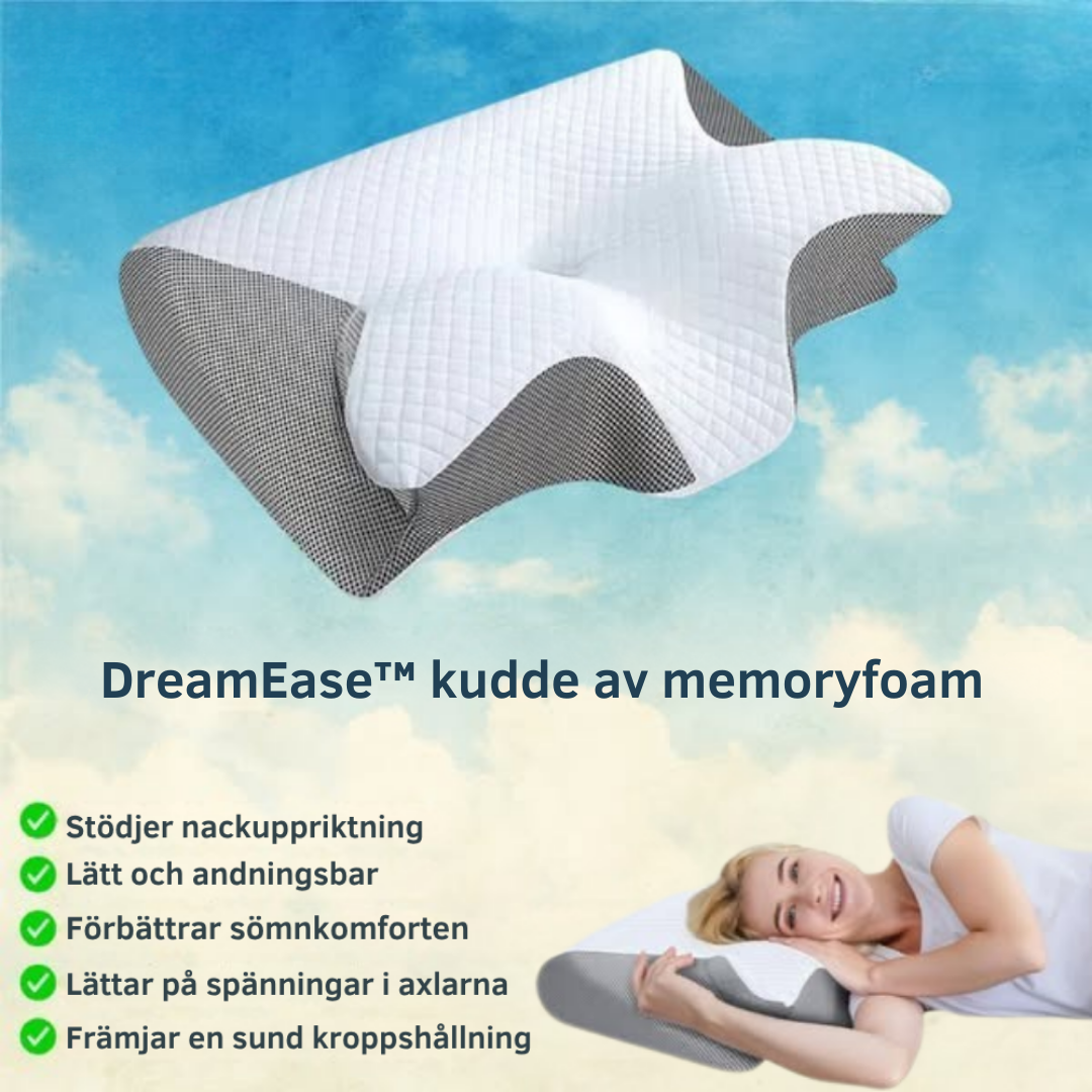 DreamEase™ | Ergonomisk kudde | 50-80% RABATT