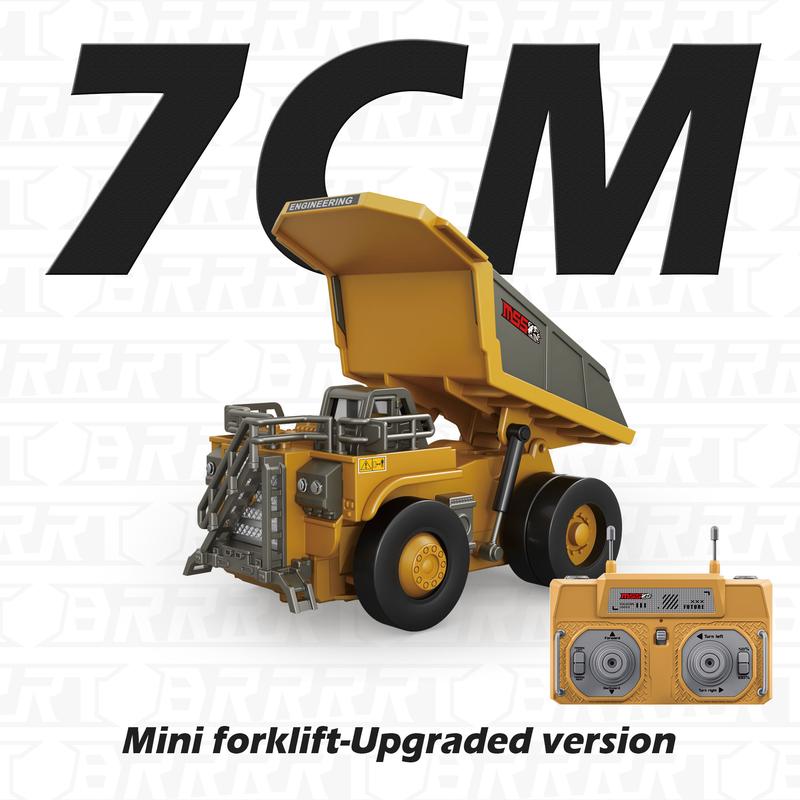 BuildN’Move™ 1:64 Premium Mini RC Byggset – Gaffeltruck, Grävmaskin & Tipptruck