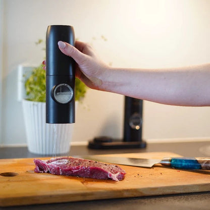 NordicGrind™ | Lyft din matlagning med detta elektriska salt- och pepparkvarnset—enkel smak inom räckhåll!