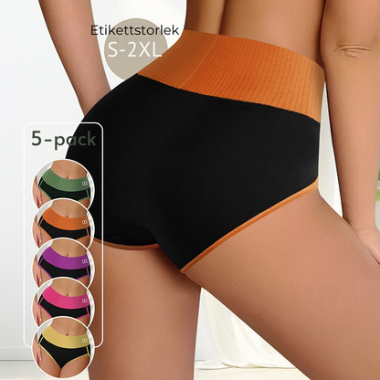 Comfora™ Comfort | 5-pack Andas & Bekväma Höga Midjetrosor med Magstöd