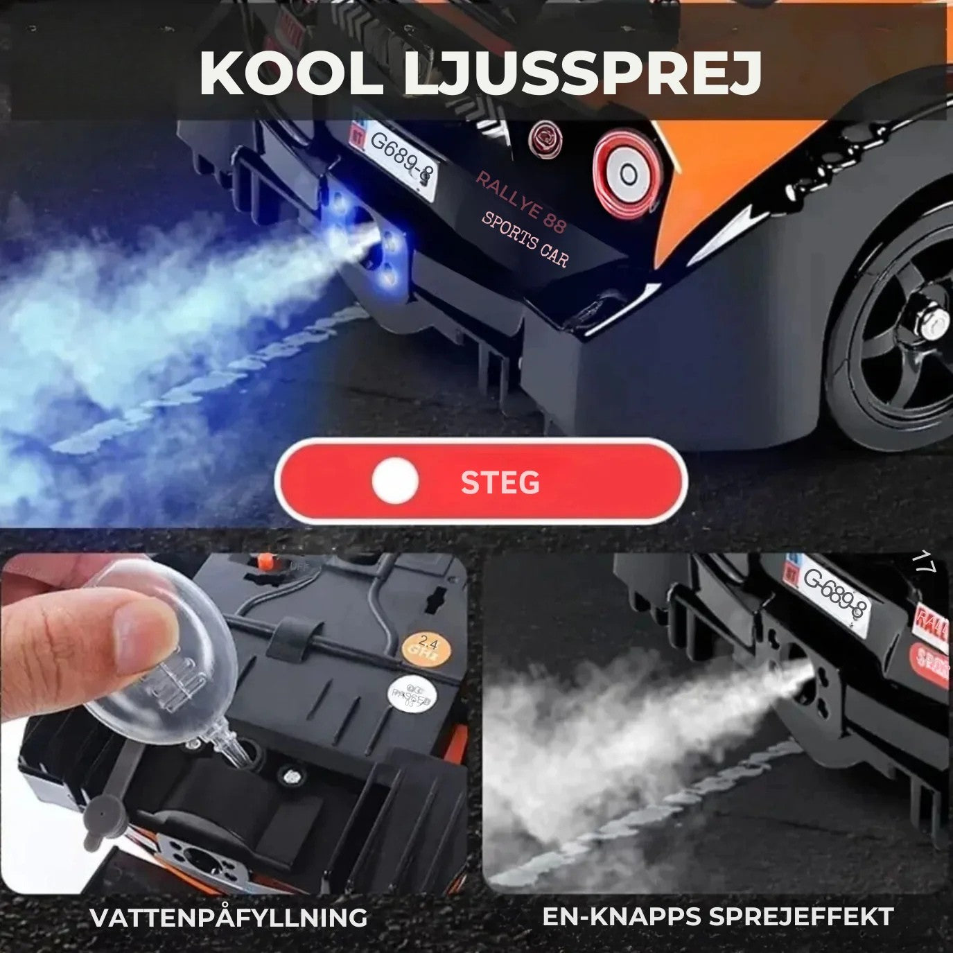 DriftX™ GTR | 4WD Drift-RC-Bil, Snabbladdning & Action!