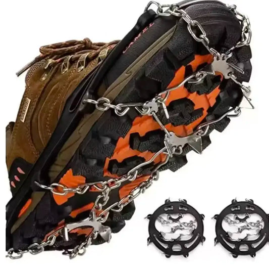 FrostGrip: Pull-On Snökedjor för Skor (1 Par: 2-Pack)