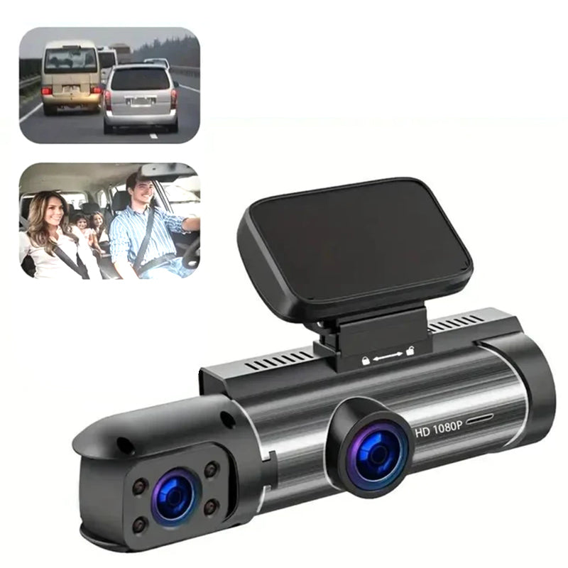 NordVision™ Dashcam 3-Lens – 1296P HD | 32GB / 64GB | Med eller utan WiFi | ✨ Tryggare körning. Tydligare bevis. Mer kontroll.
