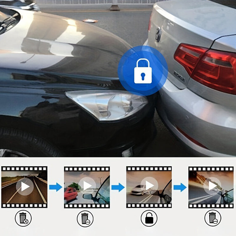 NordVision™ Dashcam 3-Lens – 1296P HD | 32GB / 64GB | Med eller utan WiFi | ✨ Tryggare körning. Tydligare bevis. Mer kontroll.